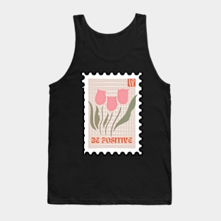 Be positive - Flower Stamp Tank Top